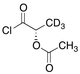 (S)-2-Acetoxypropionoyl Chloride-d3 - Chemical structure and product image