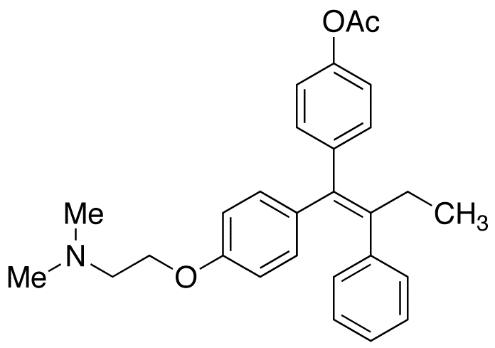 (E)-4-Acetoxy Tamoxifen - Chemical structure and product image