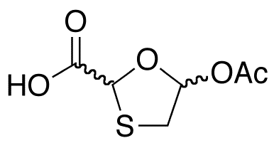 5-Acetyloxy-1 3-oxathiolane-2-carboxylic Acid - Chemical structure and product image
