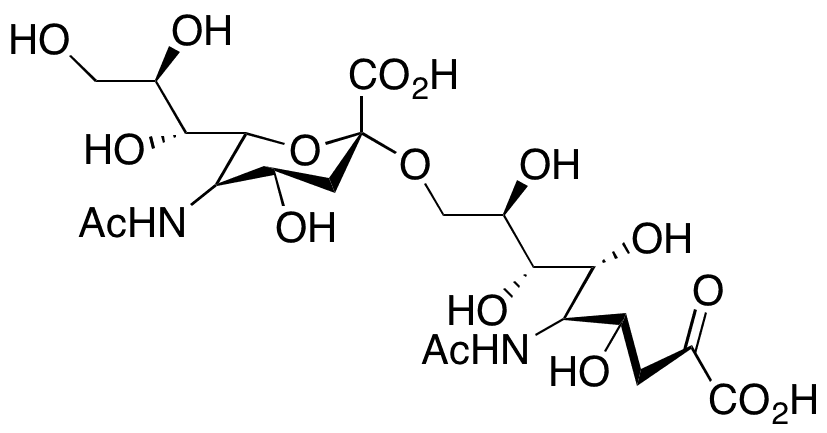 N-Acetyl-9-O-(N-acetyl-beta-neuraminosyl)-neuraminic Acid - Chemical structure and product image