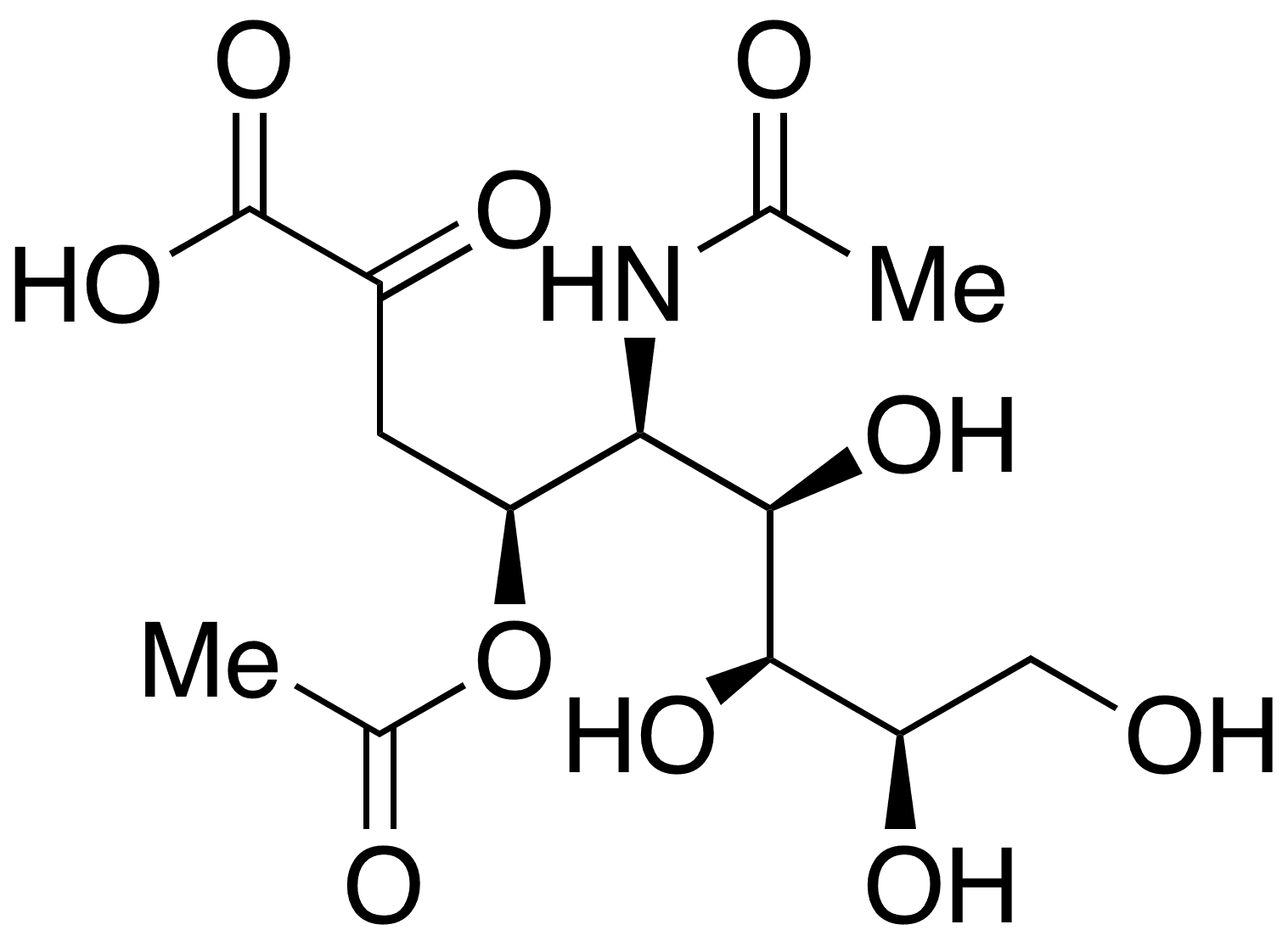 4-O-Acetyl-N-acetylneuraminic Acid - Chemical structure and product image