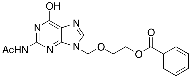 N2-Acetyl Acyclovir Benzoate - Chemical structure and product image
