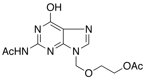 Acyclovir N O-Diacetate - Chemical structure and product image