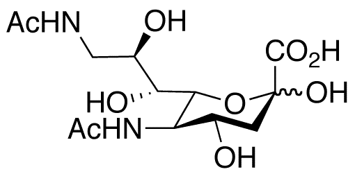 N-Acetyl-9-(acetylamino)-9-deoxyneuraminic Acid - Chemical structure and product image