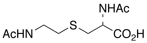 N-Acetyl-S-(2-acetylaminoethyl)-L-cysteine - Chemical structure and product image