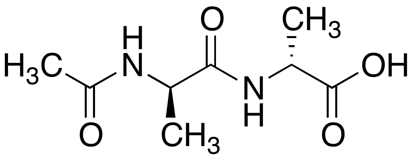 N-â€‹Acetyl-â€‹D-â€‹alanyl-D-alanine - Chemical structure and product image