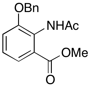 2-Acetamido-3-(benzyloxy)benzoic Acid Methyl Ester - Chemical structure and product image