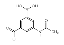 3-Acetamido-5-boronobenzoic Acid - Chemical structure and product image