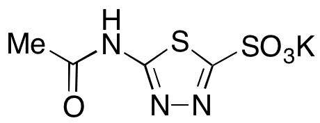 5-(Acetylamino)-1 3 4-thiadiazole-2-sulfonic Acid Potassium Salt - Chemical structure and product image