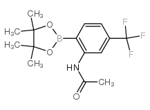 2-Acetamido-4-(trifluoromethyl)phenylboronic Acid Pinacol Ester - Chemical structure and product image