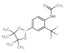 4-Acetamido-3-(trifluoromethy)phenylboronic Acid Pinacol Ester - Chemical structure and product image