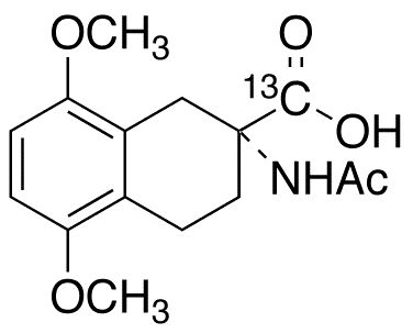2-(Acetylamino)-1 2 3 4-tetrahydro-5 8-dimethoxy-2-naphthalenecarboxylic Acid-13C - Chemical structure and product image