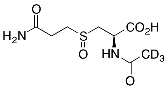 N-Acetyl-3-[(3-amino-3-oxopropyl)sulfinyl]-L-alanine-d3 - Chemical structure and product image