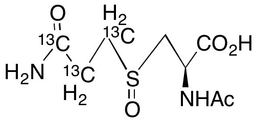 N-Acetyl-3-[(3-amino-3-oxopropyl)sulfinyl]-L-alanine-13C3 - Chemical structure and product image