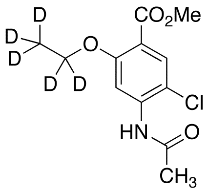 4-Acetamido-5-chloro-2-ethoxy-benzoic Acid Methyl Ester-d5 - Chemical structure and product image