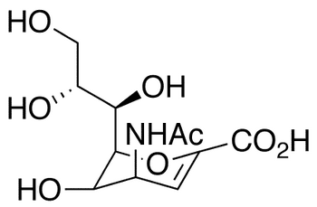 4-Acetylamino-2 6-anhydro-3 4-dideoxy-D-glycero-D-galacto-non-2-enoic Acid - Chemical structure and product image
