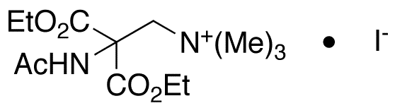 (2-Acetamido-2 2-dicarboxyethyl)trimethylammonium Iodide Diethyl Ester - Chemical structure and product image