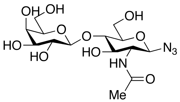 2-(Acetylamino)-2-deoxy-4-O-(beta-D-galactopyranosyl)-beta-D-glucopyranosyl Azide - Chemical structure and product image