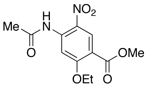 4-(Acetylamino)-2-ethoxy-5-nitrobenzoic Acid Methyl Ester - Chemical structure and product image