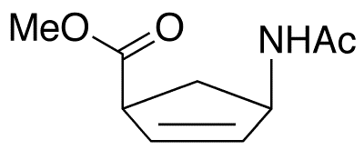 (1R 4S)-rel-4-(Acetylamino)-2-cyclopentene-1-carboxylic Acid Methyl Ester - Chemical structure and product image