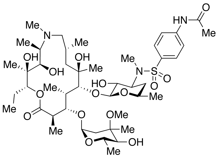 3-N-[[4-(Acetylamino)phenyl]sulfonyl]-3-N-demethyl Azithromycin - Chemical structure and product image