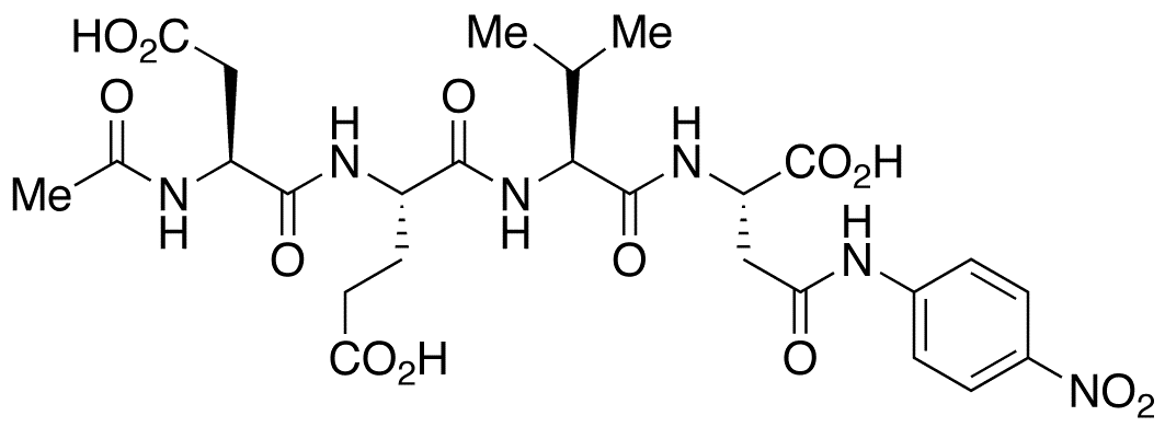 N-Acetyl-L-alpha-aspartyl-L-alpha-glutamyl-L-valyl-N-(4-nitrophenyl)-L-asparagine - Chemical structure and product image