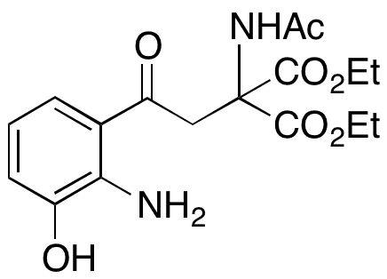 2-Acetamido-2-(2-(2-amino-3-hydroxyphenyl)-2-oxoethyl)malonic Acid Diethyl Ester - Chemical structure and product image