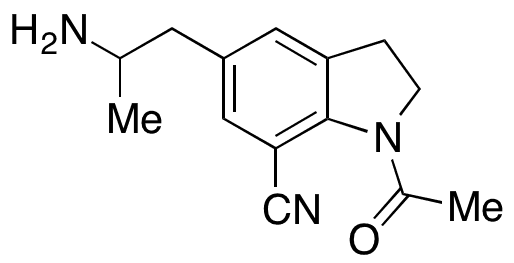 1-Acetyl-5-(2-aminopropyl)indoline-7-carbonitrile - Chemical structure and product image
