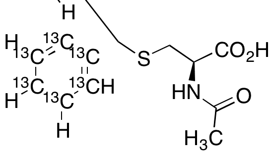 N-Acetyl-S-(methylphenyl-13C6)-L-cysteine - Chemical structure and product image
