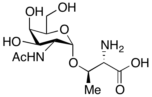 O-[2-(Acetylamino)-2-deoxy-alpha -D-galactopyranosyl]-L-threonine - Chemical structure and product image