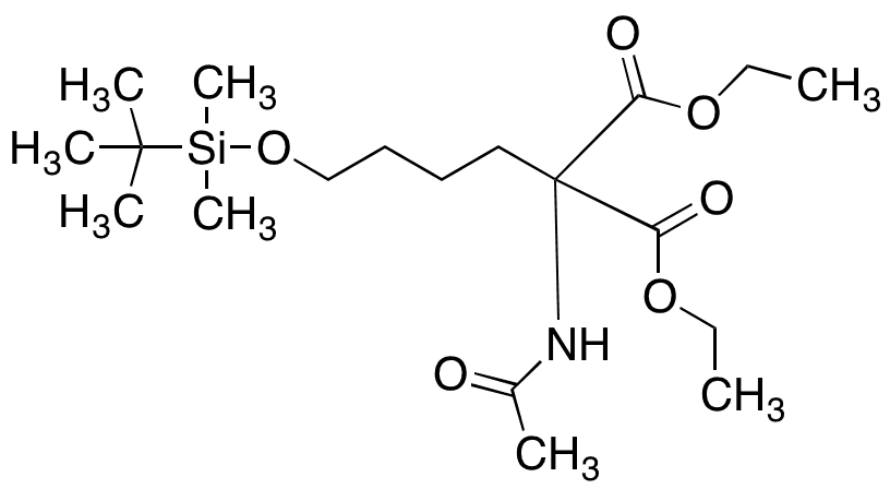 N-Acetyl 1,1-Diethylester 5-Aminopentanol-O-t-butyldimethylsilyl Ether - Chemical structure and product image