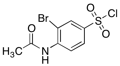 4-(Acetylamino)-3-bromobenzenesulfonyl Chloride - Chemical structure and product image