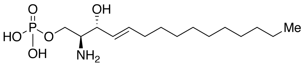 (2S,3R,4E)-2-Amino-4-pentadecene-1,3-diol 1-Phosphate - Chemical structure and product image
