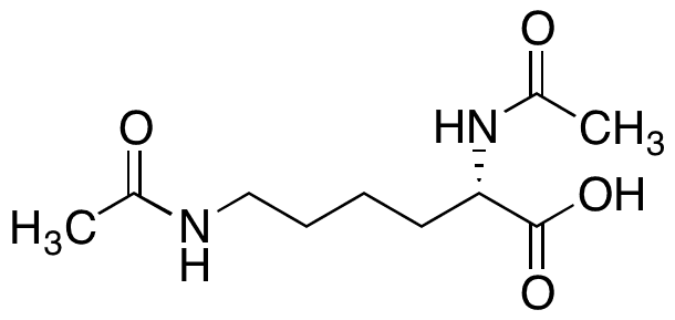 Ac-lys(ac)-oh - Chemical structure and product image