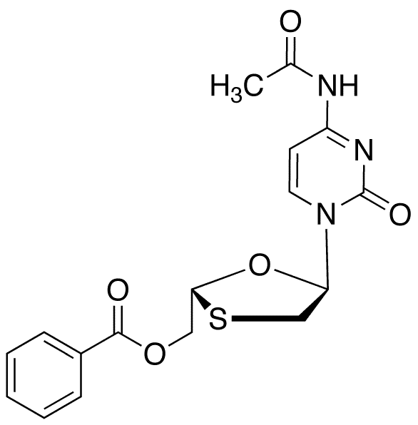 N-Acetyl O-Benzyl 5-Epi Lamivudine - Chemical structure and product image