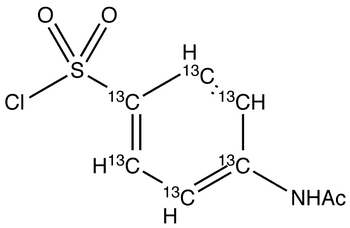 4-N-Acetylaminobenzene-13C6-sulfonyl Chloride - Chemical structure and product image
