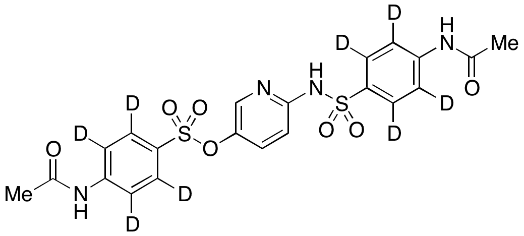 5-[4-(Acetylamino)benzenesulfonyloxy]sulfapyridine-d8 Acetate - Chemical structure and product image