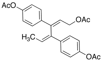 1-O-Acetyl-3,4-bis-(4-acetoxyphenyl)-hexa-2,4-dien-1-ol - Chemical structure and product image