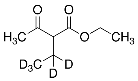 2-Acetylbutanoic-d5 Acid Ethyl Ester - Chemical structure and product image