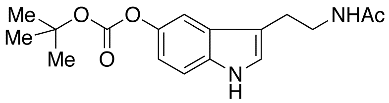 N-Acetyl-O-tert-butoxycarbonyl Serotonin - Chemical structure and product image