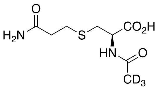 N-Acetyl-S-(carbamoylethyl)-L-cysteine-d3 - Chemical structure and product image