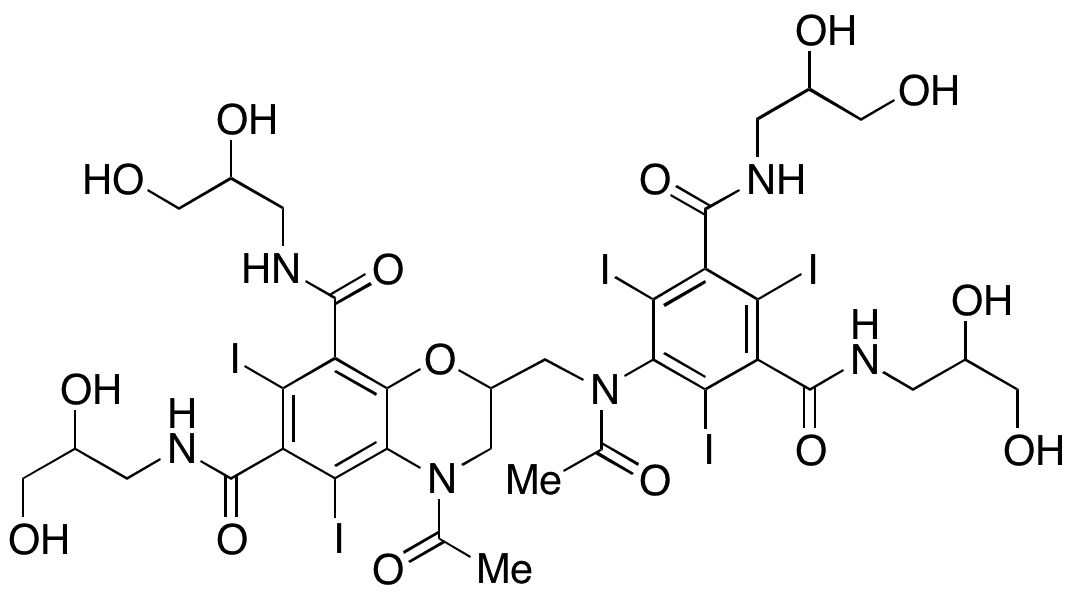 N-Acetyl Cyclized Iodixanol - Chemical structure and product image