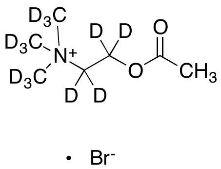 Acetylcholine-d13 Bromide (N,N,N-trimethyl-d9; 1,1,2,2-d4) - Chemical structure and product image
