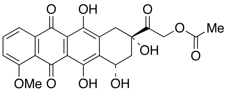 14-O-Acetyldaunomycinone - Chemical structure and product image