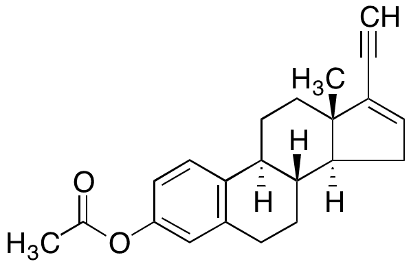 3-O-Acetyl 17-Dehydroxy-dehydro 17-epi-Ethynyl Estradiol - Chemical structure and product image