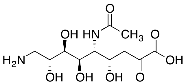 N-Acetyl-9-amino-9-deoxyneuraminic Acid - Chemical structure and product image