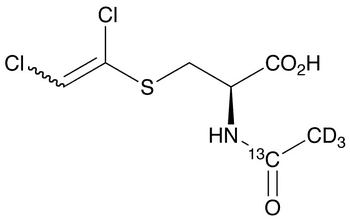 N-Acetyl-S-(1,2-dichloroethenyl)-L-cysteine-13C,d3 - Chemical structure and product image