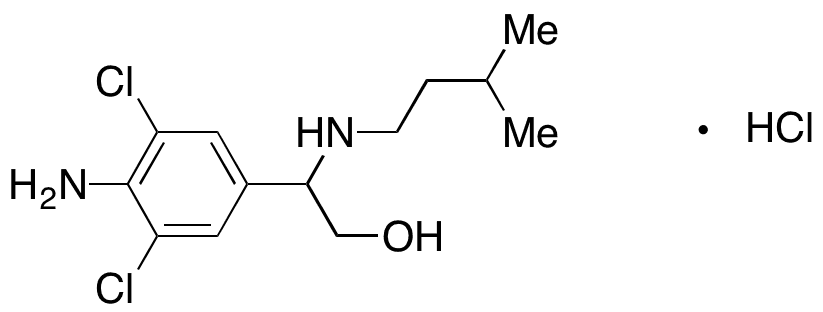 2-(4-Amino-3,5-dichlorophenyl)-2-(isopentylamino)ethanol - Chemical structure and product image
