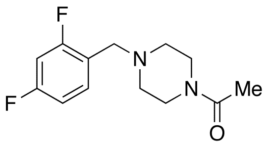 1-Acetyl-4-(2,4-difluorobenzyl)piperazine - Chemical structure and product image