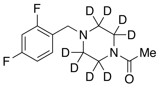 1-Acetyl-4-(2,4-difluorobenzyl)piperazine-d8 - Chemical structure and product image